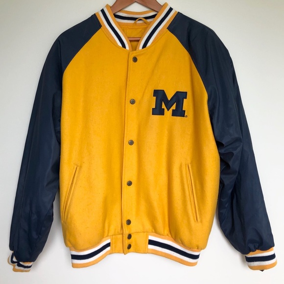 michigan wolverines varsity jacket